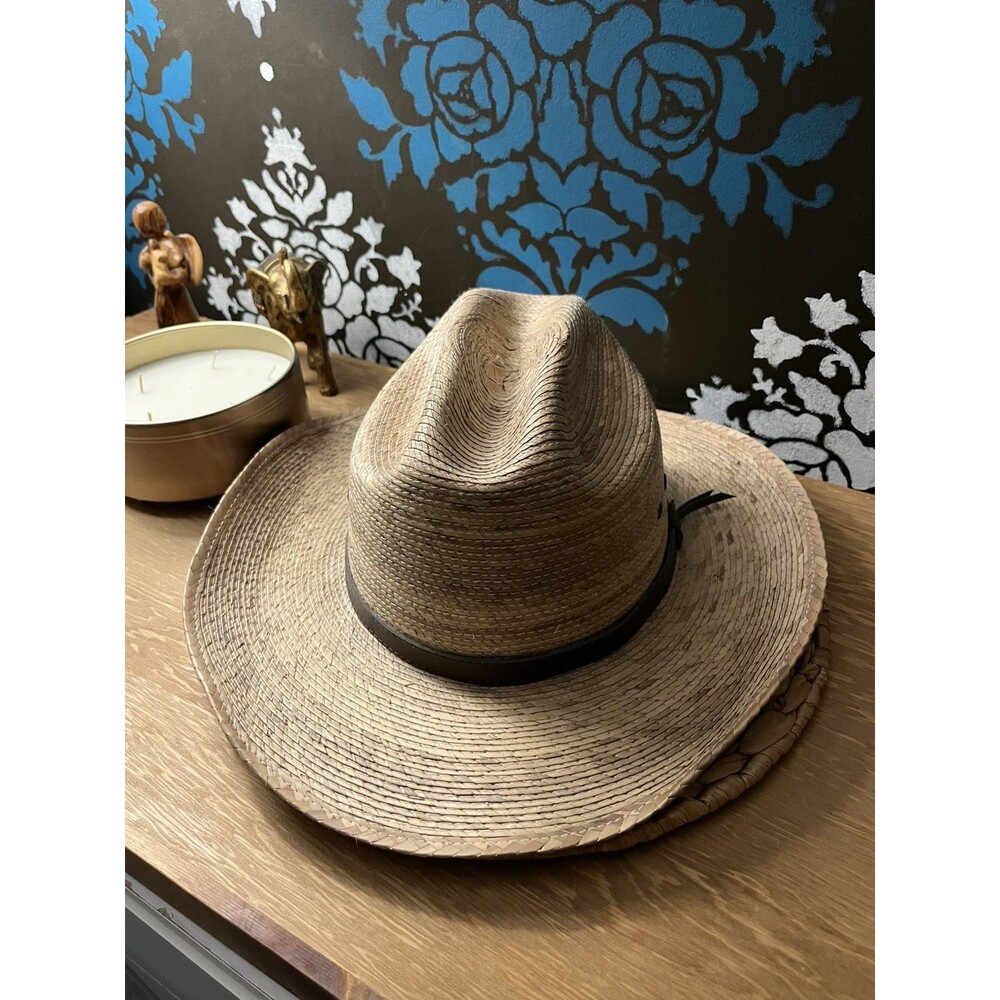 Goldcoast Sunwear Men’s Brown Western Cowboy Hat Wide Brim Size 8 1/4
